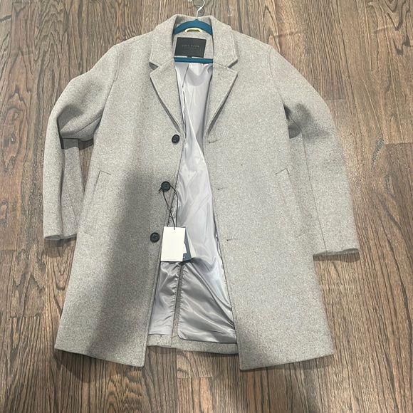 NWT Men Cole Haan Grey Trench Coat